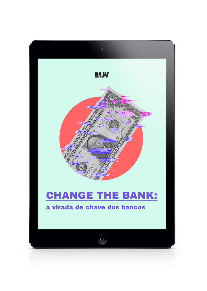 Mockup do e-book Change the Bank